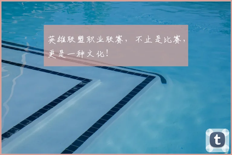 英雄联盟职业联赛，不止是比赛，更是一种文化！